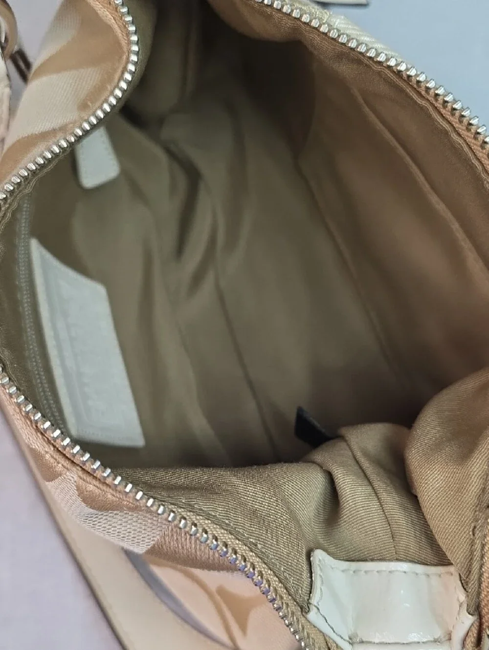 Coach Y2K Signature Stripe Demi Convertable Hobo Bag